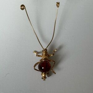 Unique Gold Wire Wrapped Brooch